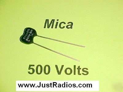 3PF at 500 volts dipped silver mica capacitors : qty=12