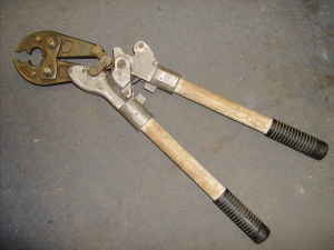 Burndy MD6R ratcheting full-cycle hytool crimper #6-4/0