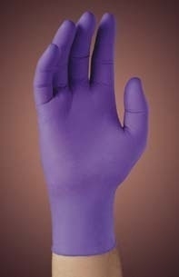 Kimberly clark microgrip purple nitrile poly: 40101-344
