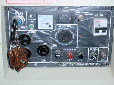 New etq DG6LN enclosed diesel generator. w/trailer 