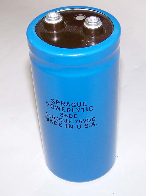 New sprague powerlytic aluminum capacitor 36DE/11000UF