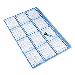 At-a-glance 300-28 reversible yearly dated wall planner