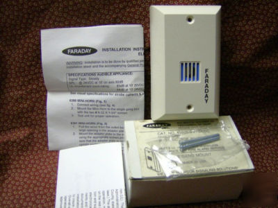 New faraday 6300B-0-21-24-dc horn fire / burglar 
