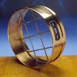 Ws tyler sieves, stainless steel wire, brass frame