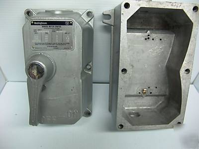 Manual motor starter control box westinghouse