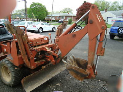 Ditch witch 3500 ride-on 4X4 trencher + backhoe + blade