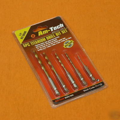 Hex shank hss drill bit set 4.8MM 4MM 3.2MM 2.5MM 1.5MM