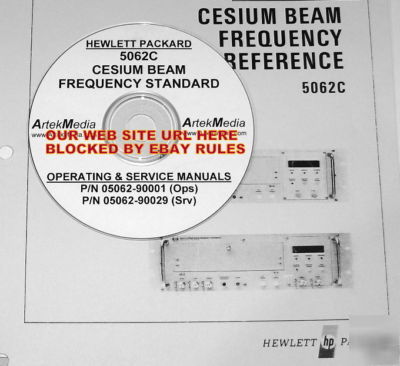 Hp 5062C frequency ref. operating & service manuals
