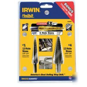 Nib irwin u it 15506SM 3 pack #1 #2T #4 bonus titanium 
