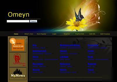 Search engine & web site directory, domain omeyn.com