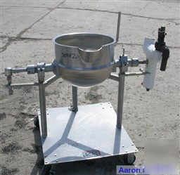 Used: lee super jacketed trunion mounted kettle, model