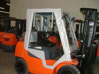 Toyota 4-sided soft forklift tractor cab 