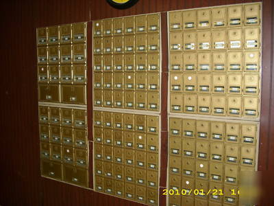 Brass mailboxes (commercial)