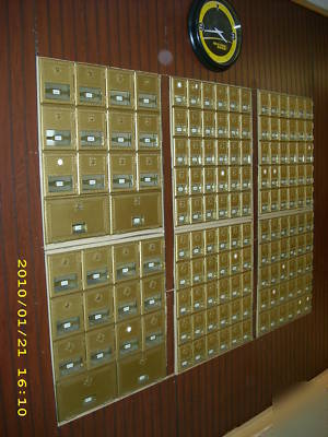 Brass mailboxes (commercial)