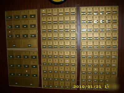 Brass mailboxes (commercial)