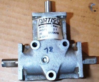 Curtis 942201 FM375 2:1 ratio 'd' three shaft gearbox