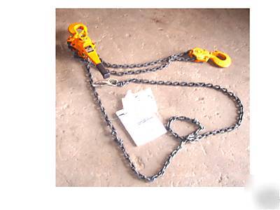 Harrington 6 ton 10' lift chain lever hoist comealong