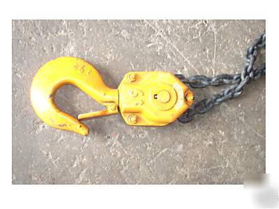 Harrington 6 ton 10' lift chain lever hoist comealong