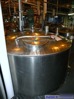 Used- norwalk tank, 2000 gallon, stainless steel, vert