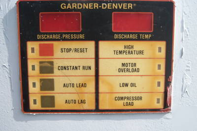 Gardner denver 30 hp air compressor & big receiver tank