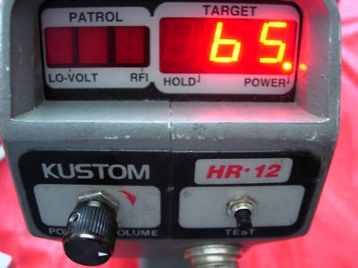 Kustom police radar gun hr-12 stationary/moving 