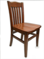 New commercial oak wood light mahogany bulldog chair