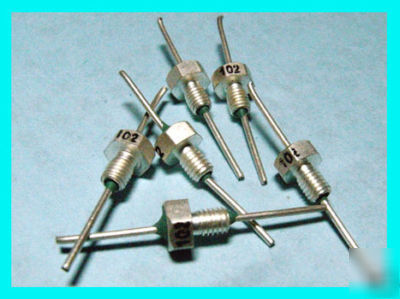 1000PF feedthru feed through capacitors threaded (X6@)