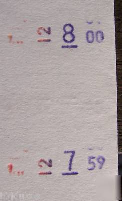 Acroprint auto punch card clock 150NR4 time keeping