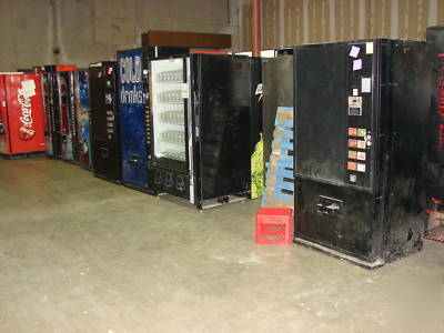 Antares drink & snack combo vending machine on location