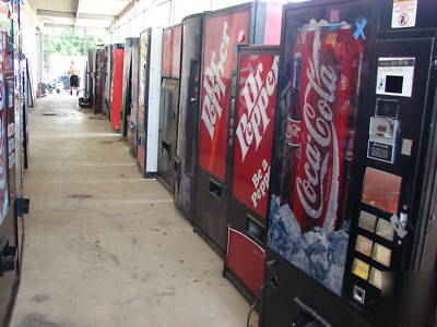 Antares drink & snack combo vending machine on location