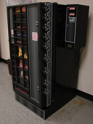 Antares drink & snack combo vending machine on location