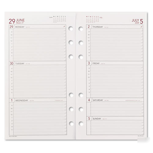 Day runner 061285Y 2010 express weekly planning pages