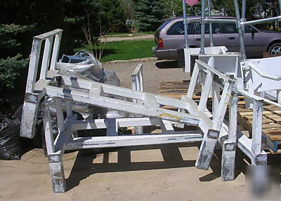 Heavy duty industrial dunnage racks, square tube, used