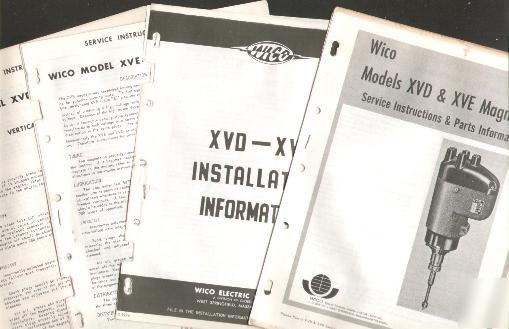 Wico xvd xve series magneto service parts installation