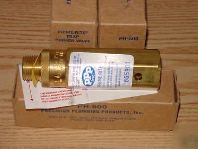 Prime rite auto floor drain trap primervalve pr-500 