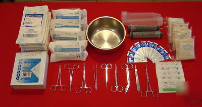 Suture kit~wound repair~ultimate group kit~ +veterinary