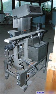Used: garvins automations check weigher, stainless stee