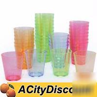 Box 1152EA 2OZ plastic shot glasses clear or colored