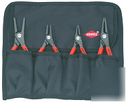 Knipex 4 pc circlip retaining ring pliers set KN00 1957