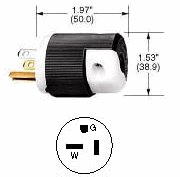 Hubbell HBL5366C nema 5-20P ac plug ****box of 10****