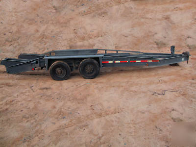 Belshe t-18 back hoe/equipment trailer 18,000 lbs gwvr