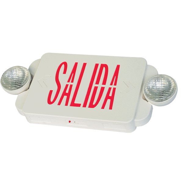 Salida combo exit sign & emergency light /E2BR-salida