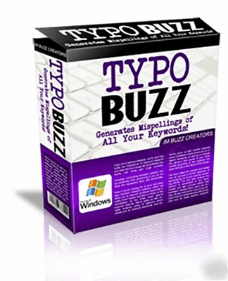 Typo buzz -generates mispellings of all your keywords 