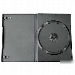 10 black single dvd case 14MM standard movie box cases