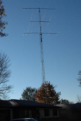 60 foot rohn ssv with antennas and rotating mast