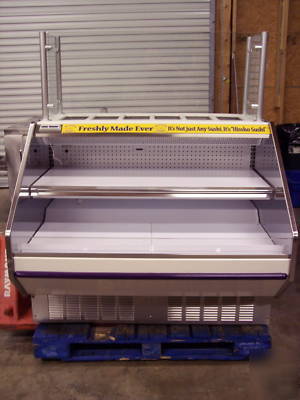 Barker refrigerated display case, sushi, sandwich salad