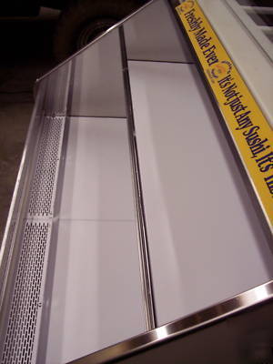 Barker refrigerated display case, sushi, sandwich salad