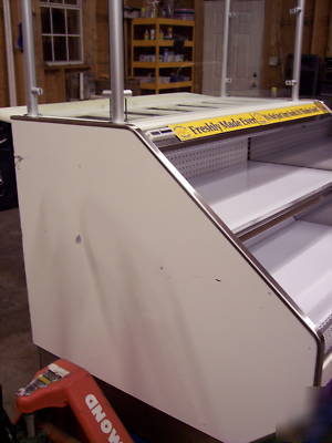 Barker refrigerated display case, sushi, sandwich salad