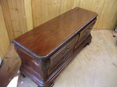 Executive desk, credenza and file cabinet 3 pieces
