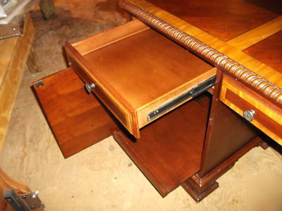 Executive desk, credenza and file cabinet 3 pieces